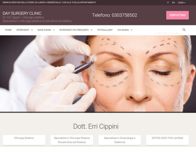 err-cippini-sito web dedicato alla clinica day surgery clinic